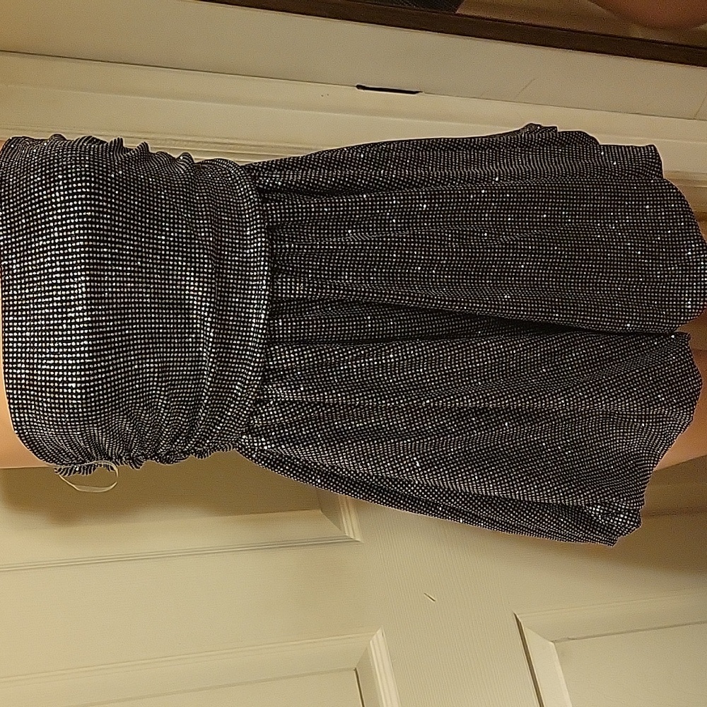 Misty Rose Strapless Cocktail Mini Rhinestone Dress Size M